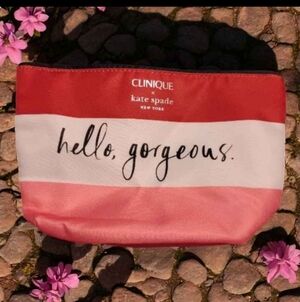 Brand New limited edition Clinique x Kate Spade New York cosmetic bag